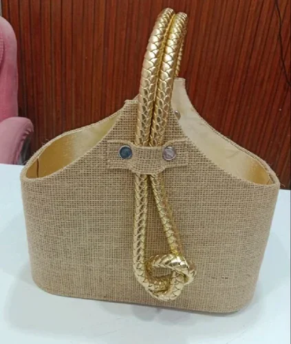 Golden Jute Basket