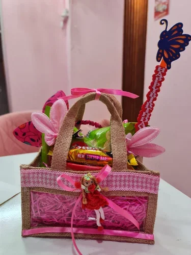 Rectangular Jute Hamper Baskets